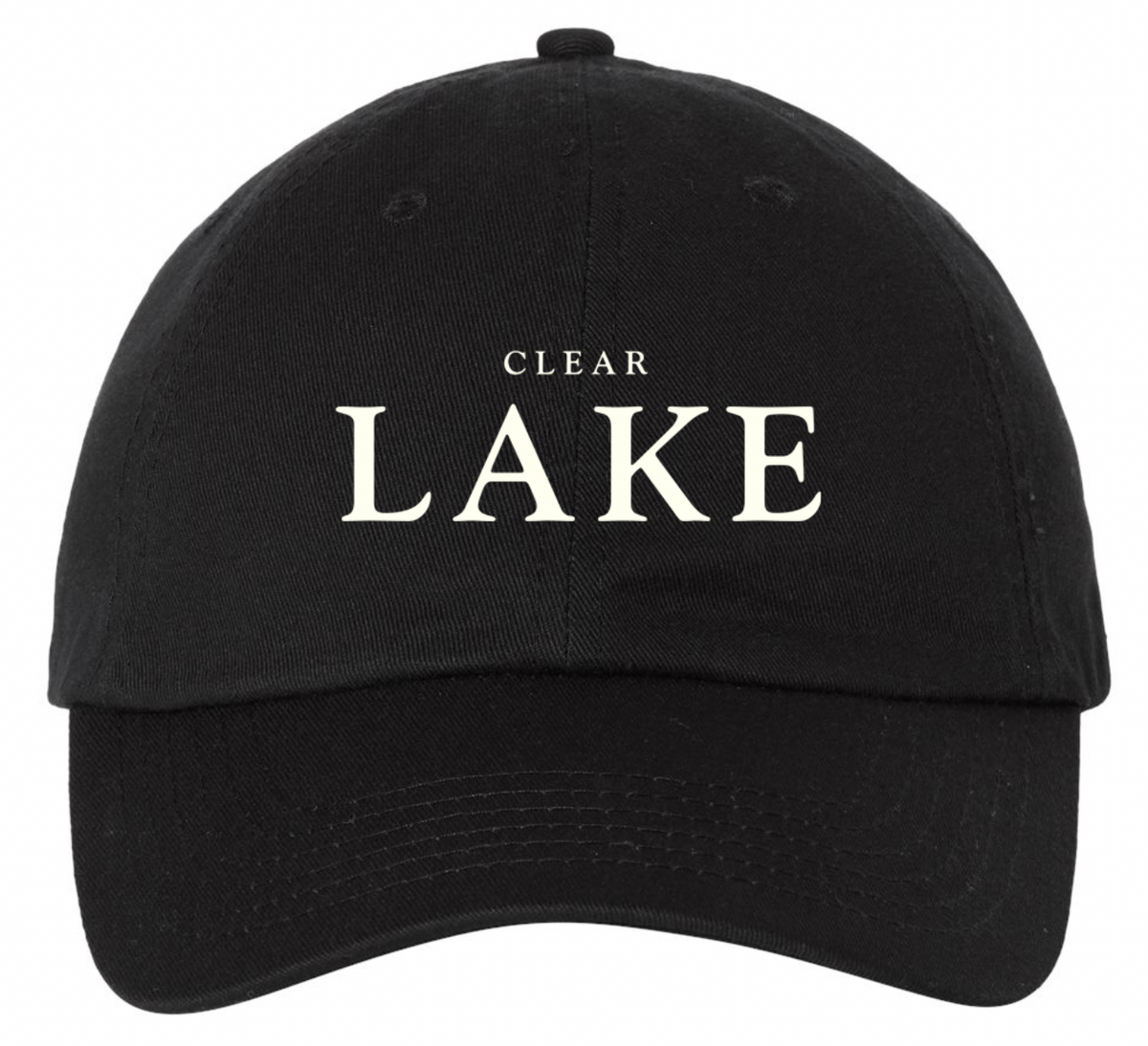 "Clear Lake" Bio-Washed Classic Dad Hat Black