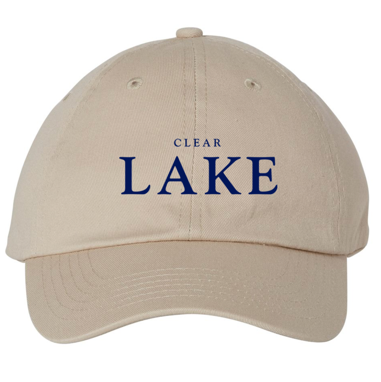 "Clear Lake" Bio-Washed Classic Dad Hat Tan