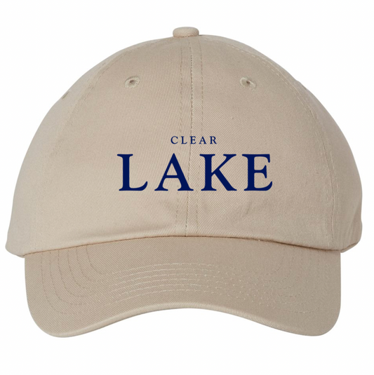 "Clear Lake" Bio-Washed Classic Dad Hat Tan